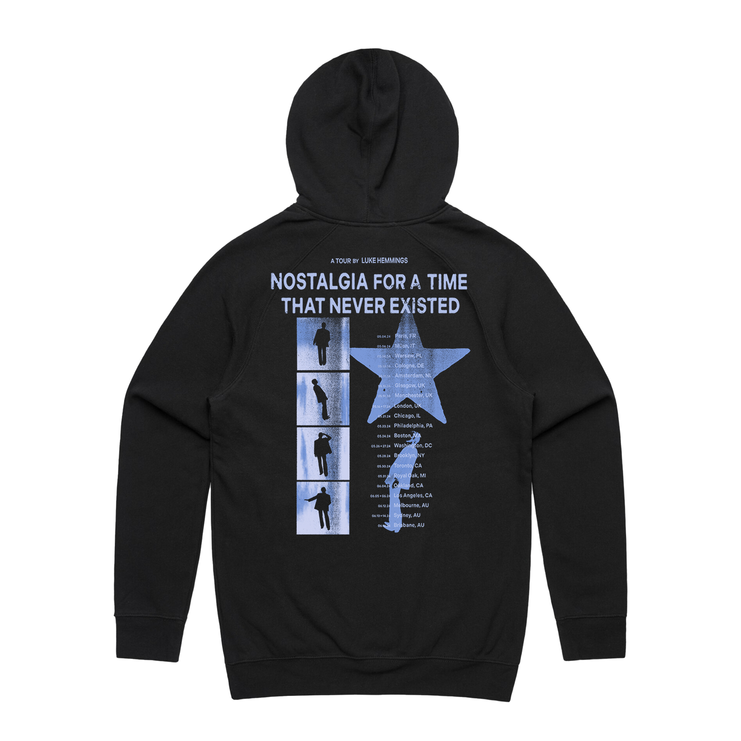 Nostalgia For A Time That Never Existed Black Hoodie